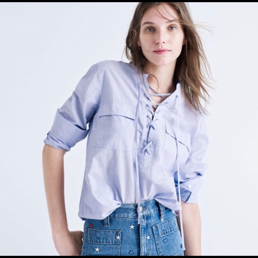 Madewell Terrace Race Up shirt